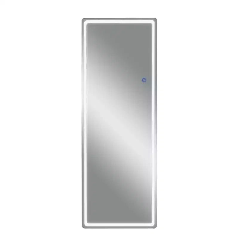 Specchio da terra rettangolare a LED da 63" x 20" – Specchio HD a figura intera con cornice in lega di alluminio