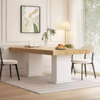 Tavolo da pranzo e scrivania in legno multi-scena – Tavolo da lavoro versatile in legno massiccio per la casa