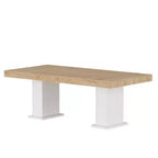 Tavolo da pranzo e scrivania in legno multi-scena – Tavolo da lavoro versatile in legno massiccio per la casa