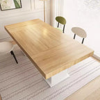 Tavolo da pranzo e scrivania in legno multi-scena – Tavolo da lavoro versatile in legno massiccio per la casa