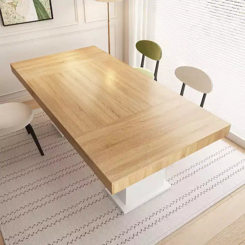 Tavolo da pranzo e scrivania in legno multi-scena – Tavolo da lavoro versatile in legno massiccio per la casa