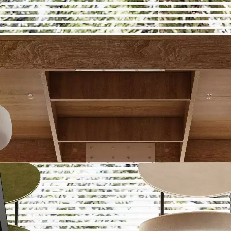 Tavolo da pranzo e scrivania in legno multi-scena – Tavolo da lavoro versatile in legno massiccio per la casa
