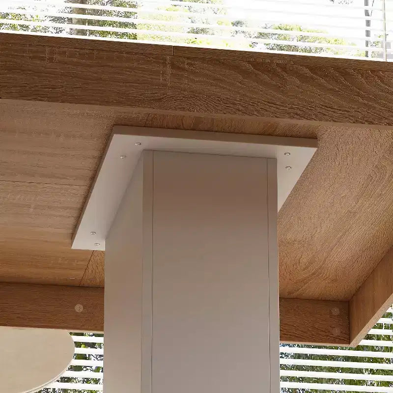 Tavolo da pranzo e scrivania in legno multi-scena – Tavolo da lavoro versatile in legno massiccio per la casa