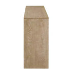 Consolle in legno con cassetti – Tavolo da ingresso/divano con contenitore, finitura naturale