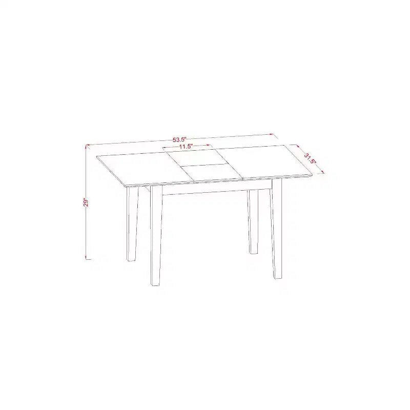 Moderno set da pranzo da cucina di 3 pezzi con 2 sedie - Tavolo e sedie da pranzo bianchi in lino
