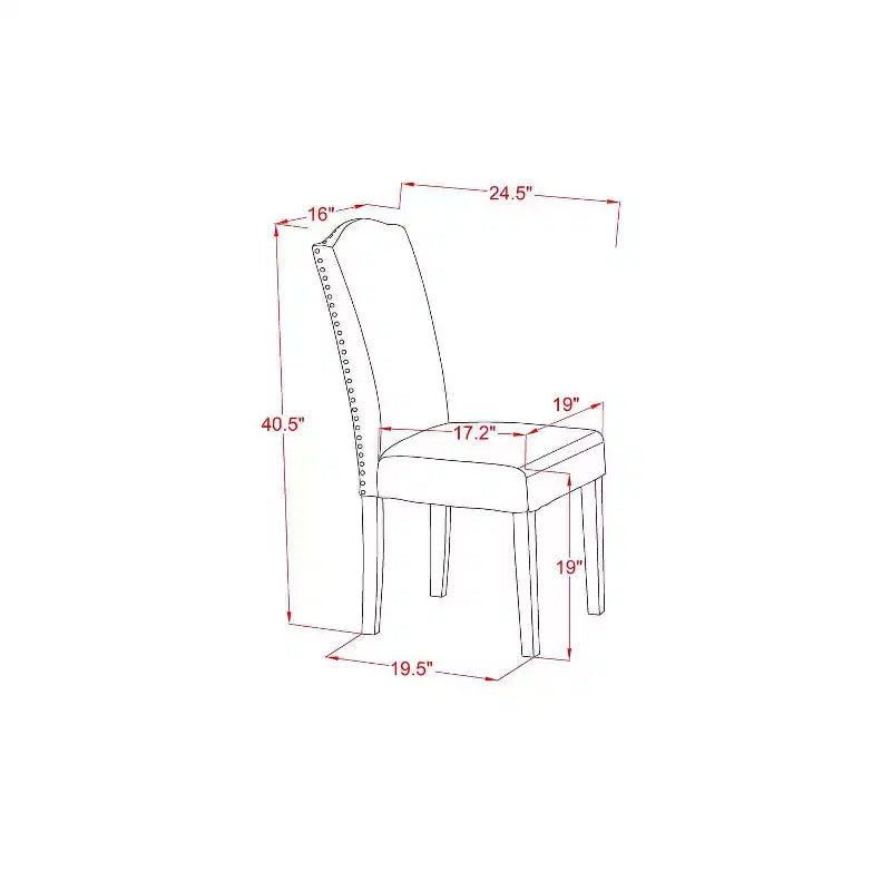 Set da Pranzo 5 Pezzi in Legno Massello Finitura Bianco Lino – Tavolo Rotondo e 4 Sedie, Posti a Sedere per 4