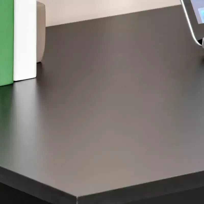 Scrivania per Computer con Scaffali portaoggetti a 6 Livelli – Postazione di Lavoro da Ufficio Domestico con Libreria