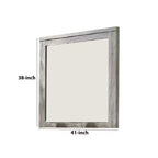 Specchio da parete rettangolare con cornice in metallo – Specchio moderno decorativo per bagno e soggiorno