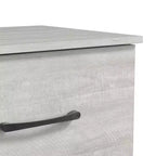 Comodino a 2 Cassetti con Spazio Contenitore – Tavolino da Notte Moderno Grigio Chiaro, 47,5 cm L x 39,9 cm P x 60,2 cm A