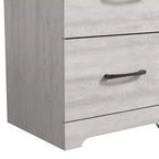 Comodino a 2 Cassetti con Spazio Contenitore – Tavolino da Notte Moderno Grigio Chiaro, 47,5 cm L x 39,9 cm P x 60,2 cm A