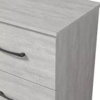 Comodino a 2 Cassetti con Spazio Contenitore – Tavolino da Notte Moderno Grigio Chiaro, 47,5 cm L x 39,9 cm P x 60,2 cm A