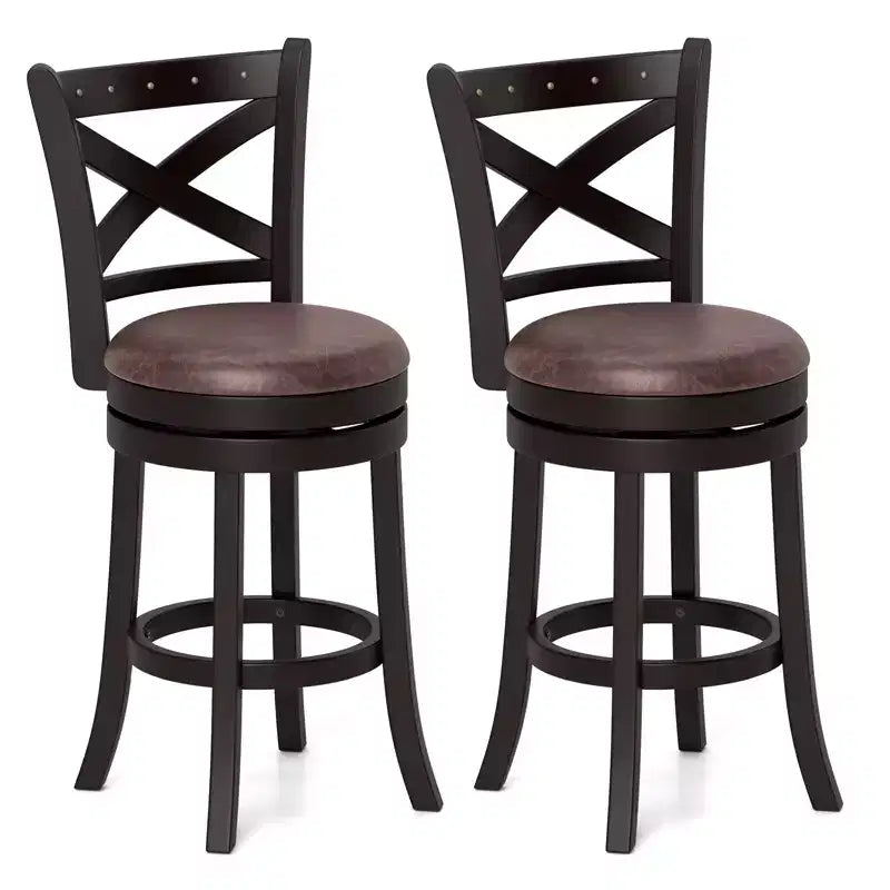 Set di 4 Sgabelli Girevoli da Bar 66 cm – Sgabelli da Bancone ad Altezza Regolabile per Cucina e Bar