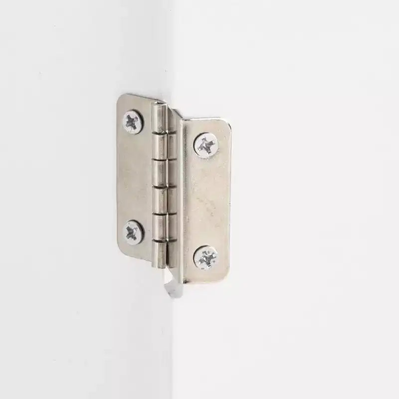 Pensile per bagno con due ante – MDF bianco, mensola a giorno e vano contenitore a scomparsa