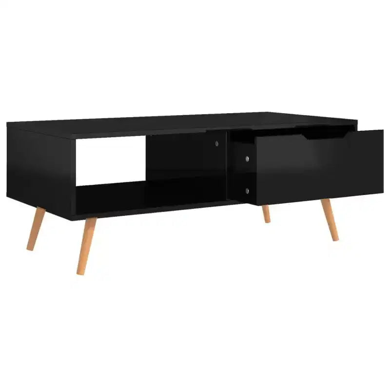 Tavolino da caffè moderno in legno ingegnerizzato bianco – Tavolino da salotto minimalista
