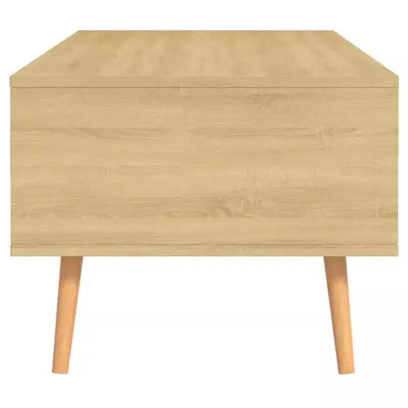 Tavolino da caffè moderno in legno ingegnerizzato bianco – Tavolino da salotto minimalista
