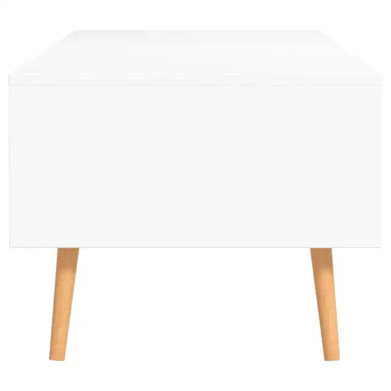 Tavolino da caffè moderno in legno ingegnerizzato bianco – Tavolino da salotto minimalista