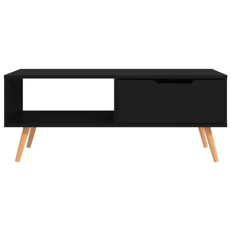 Tavolino da caffè moderno in legno ingegnerizzato bianco – Tavolino da salotto minimalista