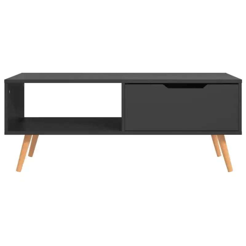 Tavolino da caffè moderno in legno ingegnerizzato bianco – Tavolino da salotto minimalista