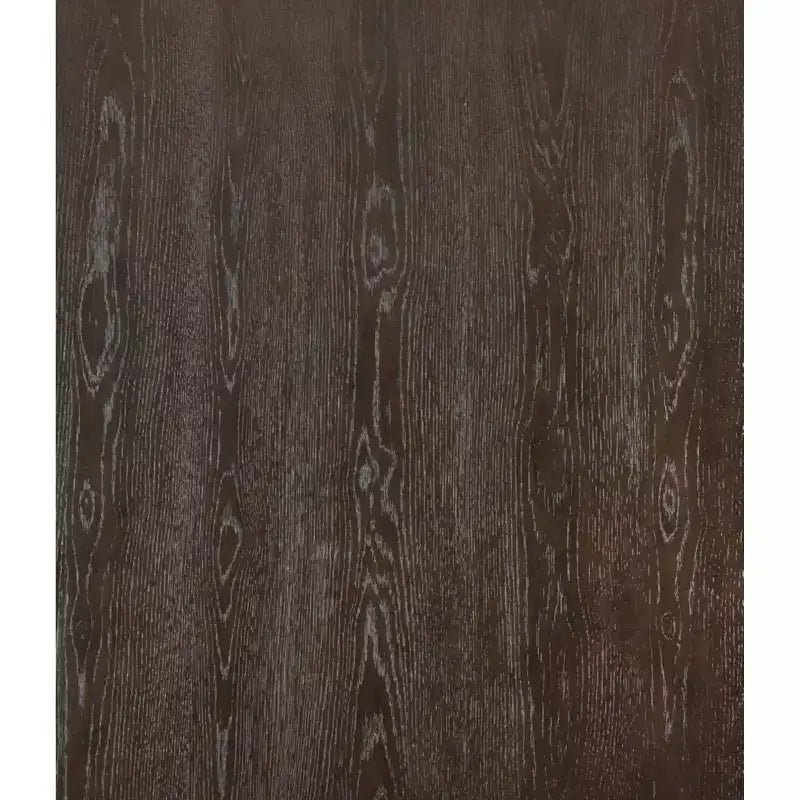 Madia da Pranzo con Ante in Vetro e Ripiani Regolabili – Finitura Quercia Scuro, Maniglie Tono Ottone