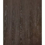 Madia da Pranzo con Ante in Vetro e Ripiani Regolabili – Finitura Quercia Scuro, Maniglie Tono Ottone