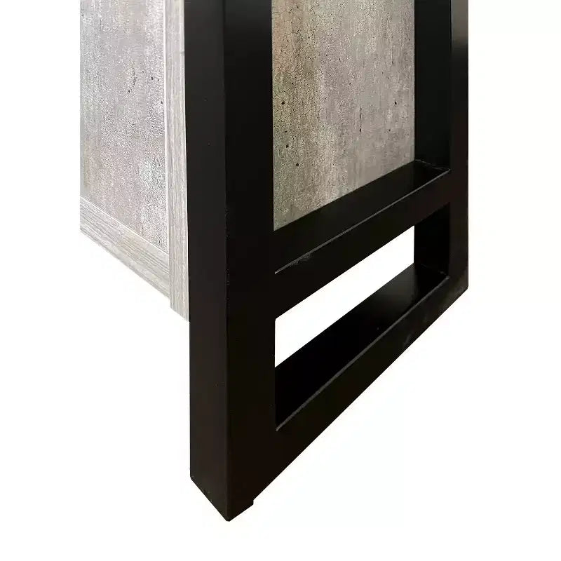 Libreria Moderna in Laminato Effetto Legno con Ante – Mobile Contenitore a 5 Ripiani Alto 198 cm